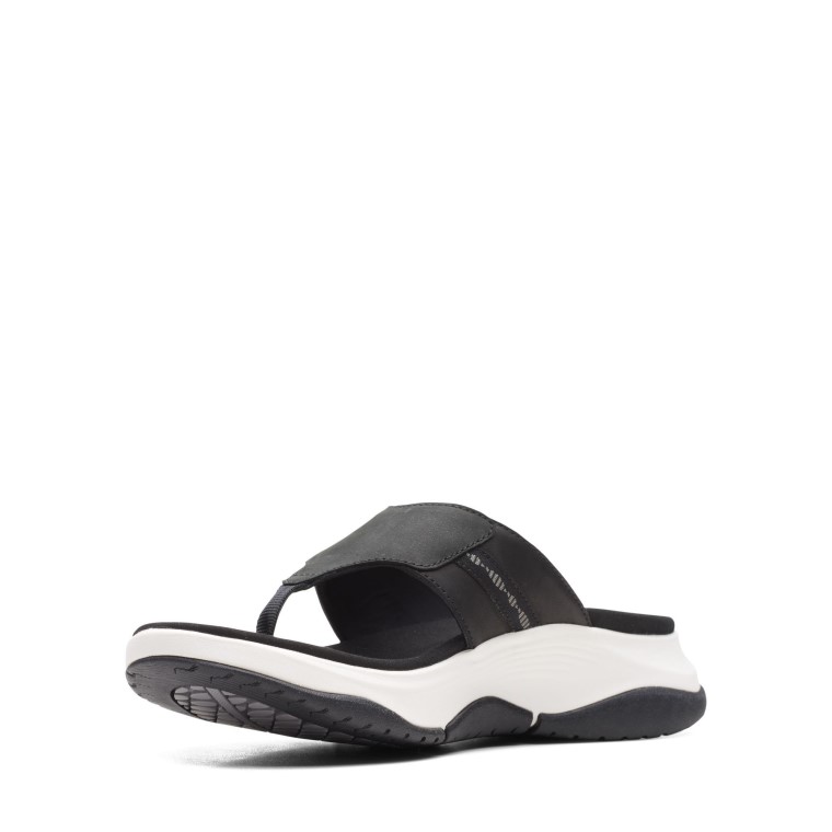 Wave 20 Sea Black Cuero/nubuck Combi Clarks