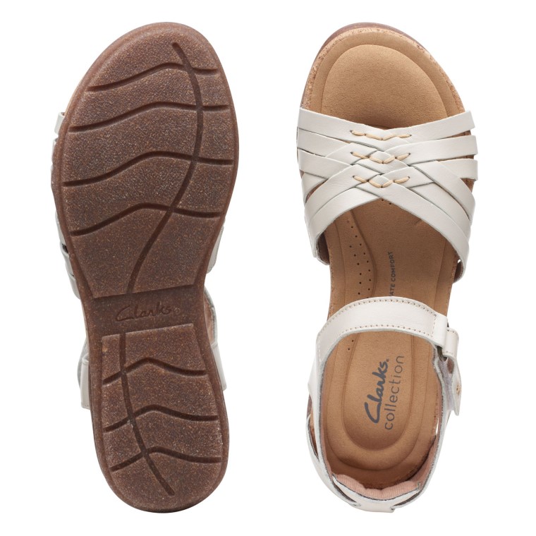 Cuero Blanco Roseville Cove Clarks