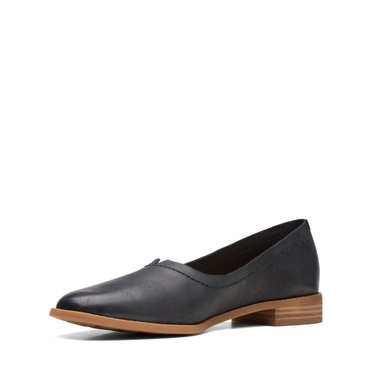 Pura Caminata Clarks Cuero Negro
