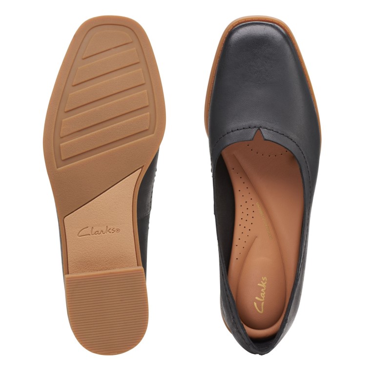 Pura Caminata Clarks Cuero Negro