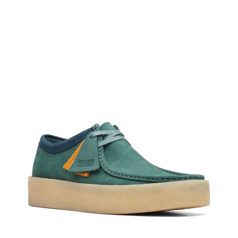 Tazón Wallabee Verde Azul Clarks