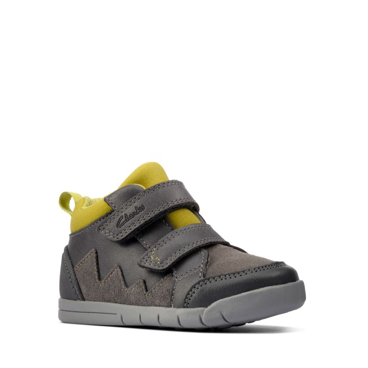 Camiseta Rex Park De Cuero Gris Clarks