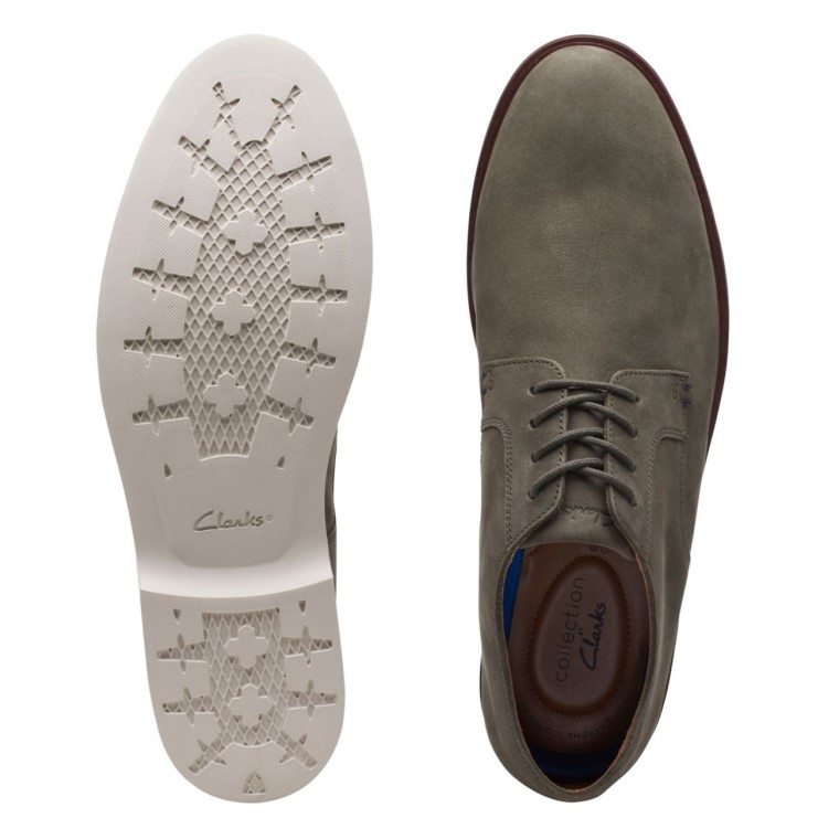 Clarks Nubuck Oliva Liso Malwood