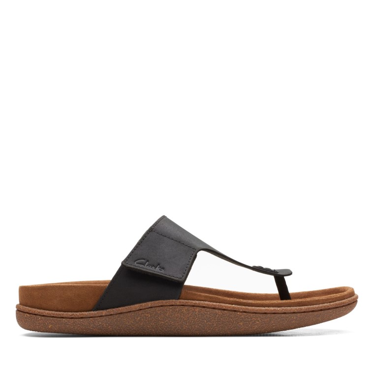 Poste Pilton De Cuero Negro Clarks