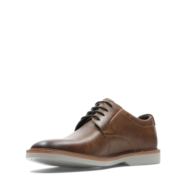 Cuero Marrón Oscuro Clarks Atticus Lt Encaje
