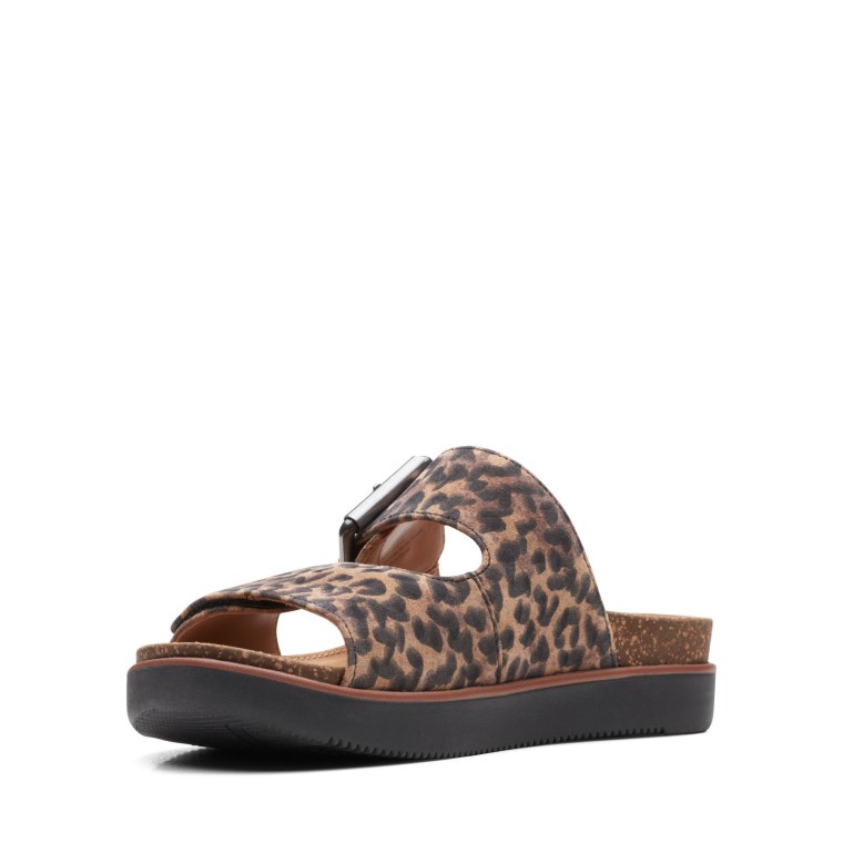 Elayne Facilidad Clarks Estampado De Leopardo
