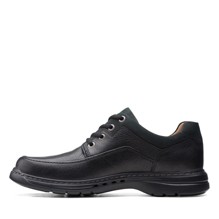 Un Brawley Encaje Negro Cuero Caído Clarks