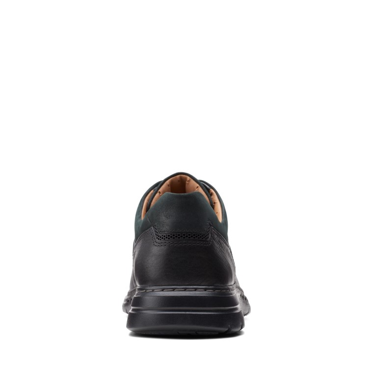 Un Brawley Encaje Negro Cuero Caído Clarks