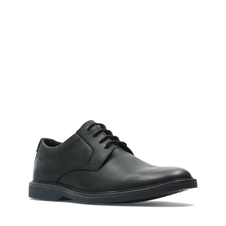 Cuero Negro Atticus Lt Encaje Clarks