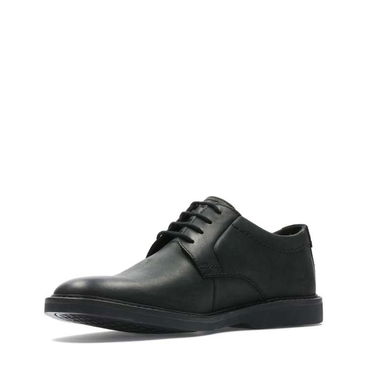 Cuero Negro Atticus Lt Encaje Clarks
