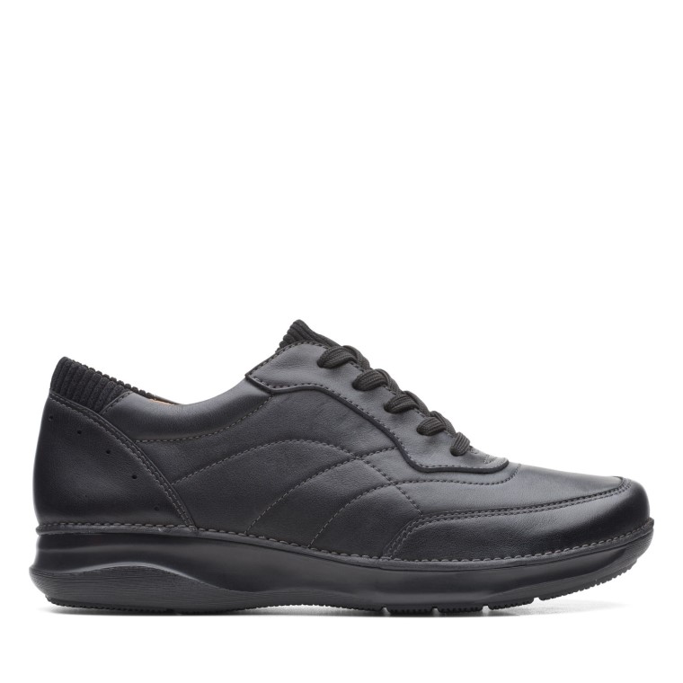 Corbata Appley Clarks De Cuero Negro