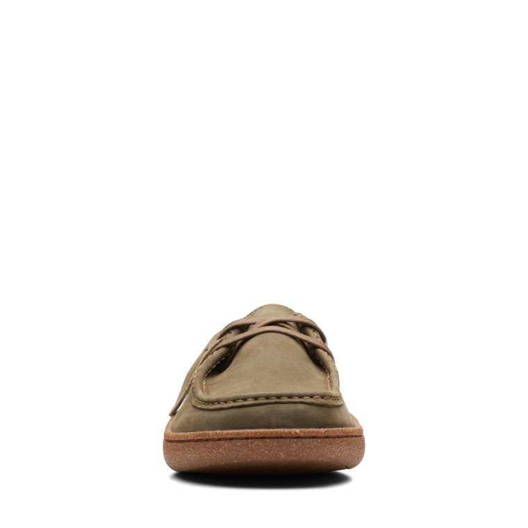 Piltonwallabee Nub Olivo Oscuro Clarks