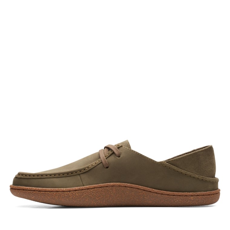 Piltonwallabee Nub Olivo Oscuro Clarks
