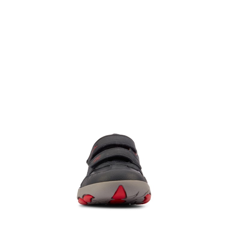 Clarks Azul Marino/rojo Cuero Rex Play K