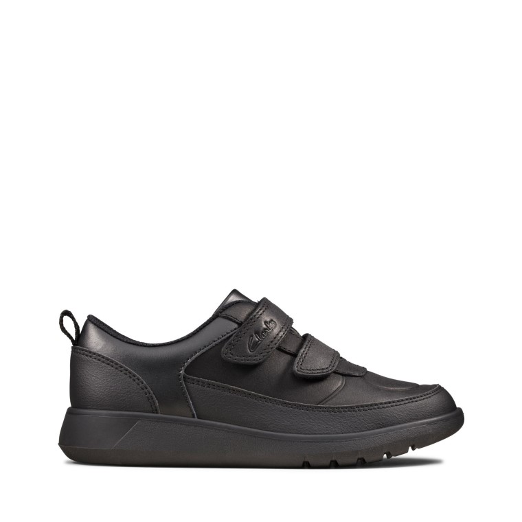 Scape Flare K Clarks Cuero Negro