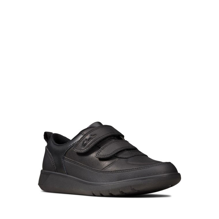 Scape Flare K Clarks Cuero Negro