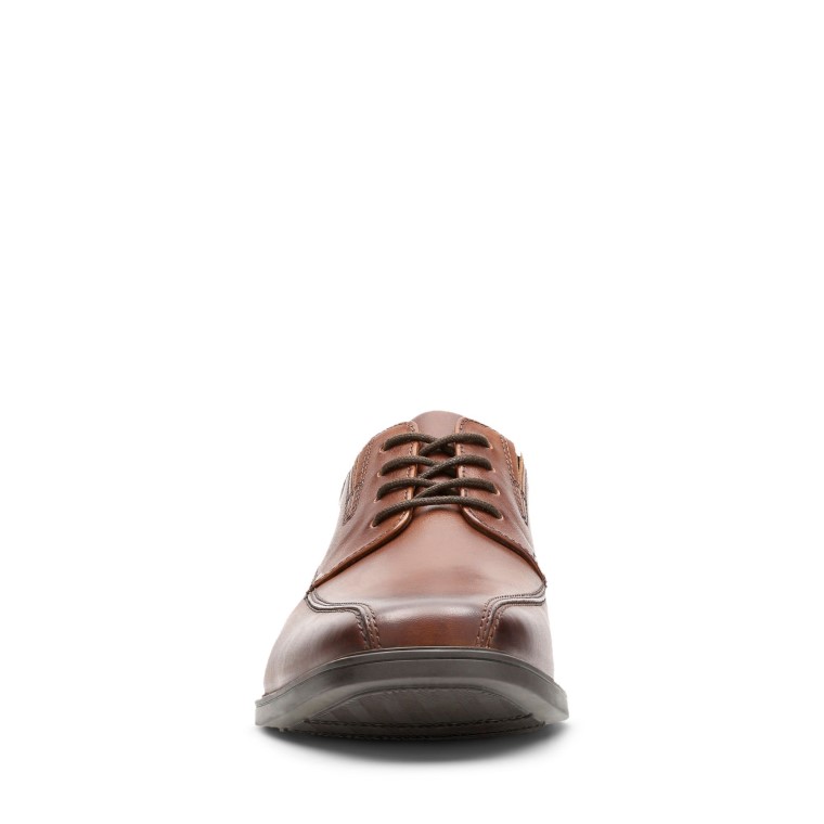 Clarks Cuero Marrón Oscuro Tilden Caminar