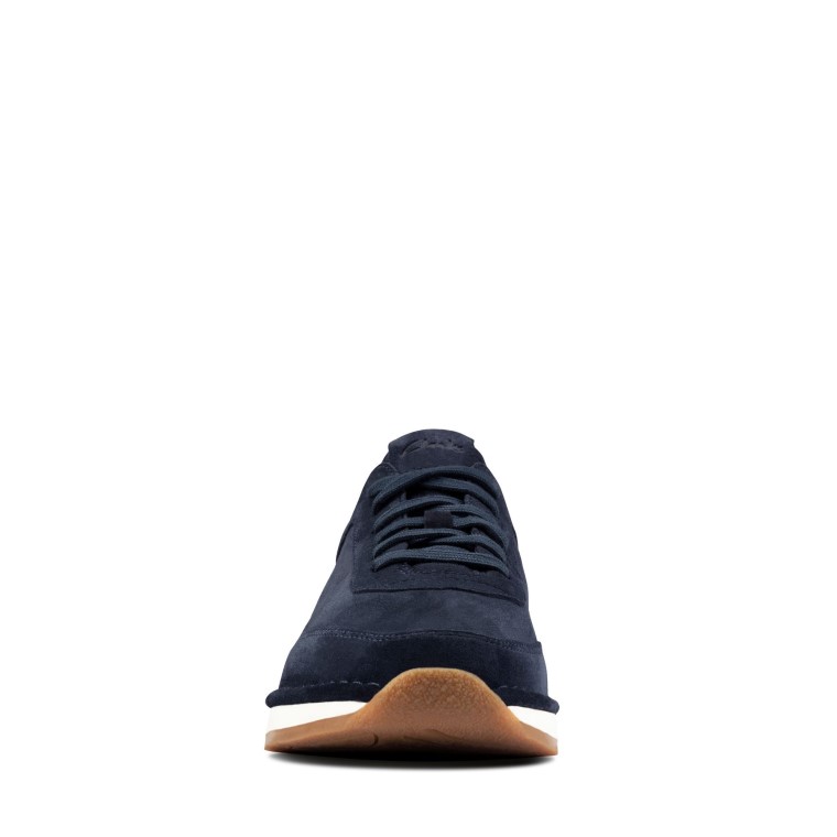 Clarks Craft Run Encaje Gamuza Azul Marino