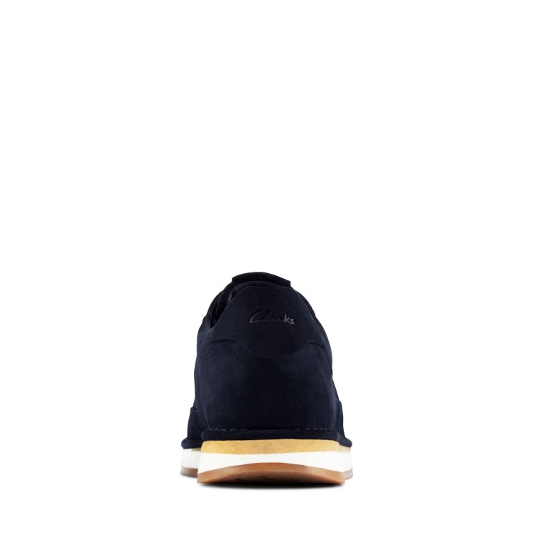 Clarks Craft Run Encaje Gamuza Azul Marino