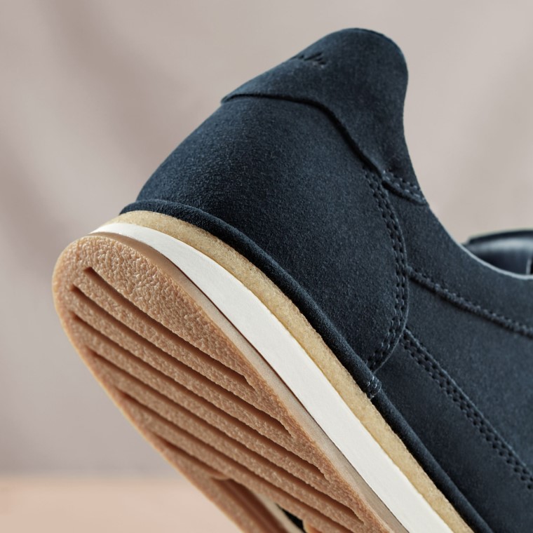 Clarks Craft Run Encaje Gamuza Azul Marino