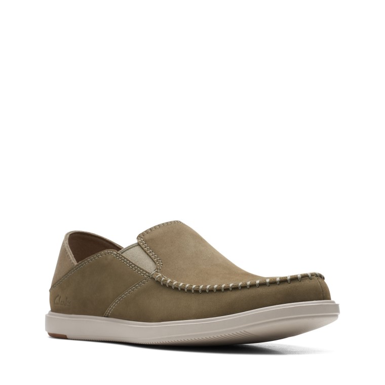 Calzoncillos Bratton Nubuck Verde Oliva Clarks