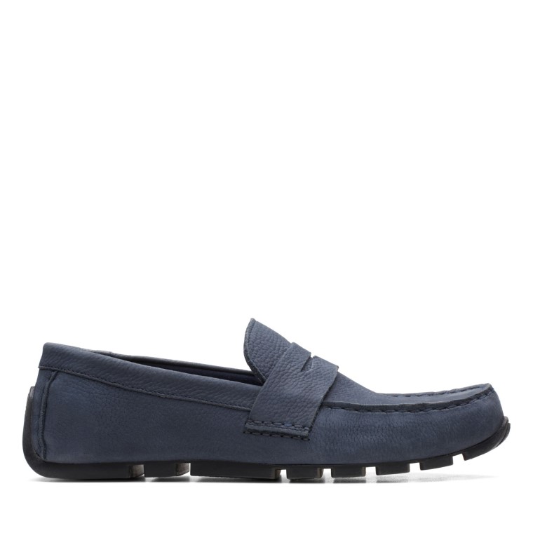 Oswick Bar Clarks Nubuck Azul Marino