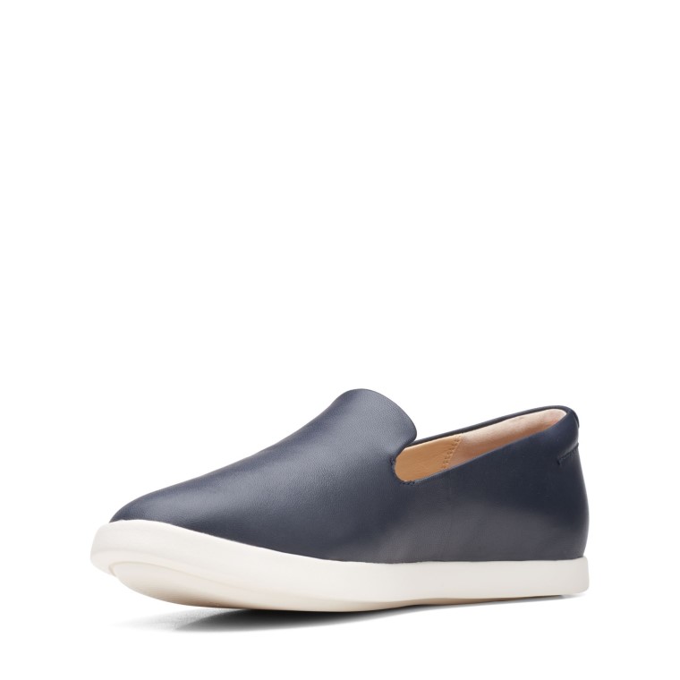Clarks Cuero Azul Marino Ace Lite Lo