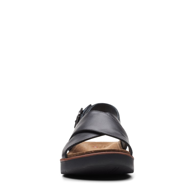 Cruz Elayne De Cuero Negro Clarks