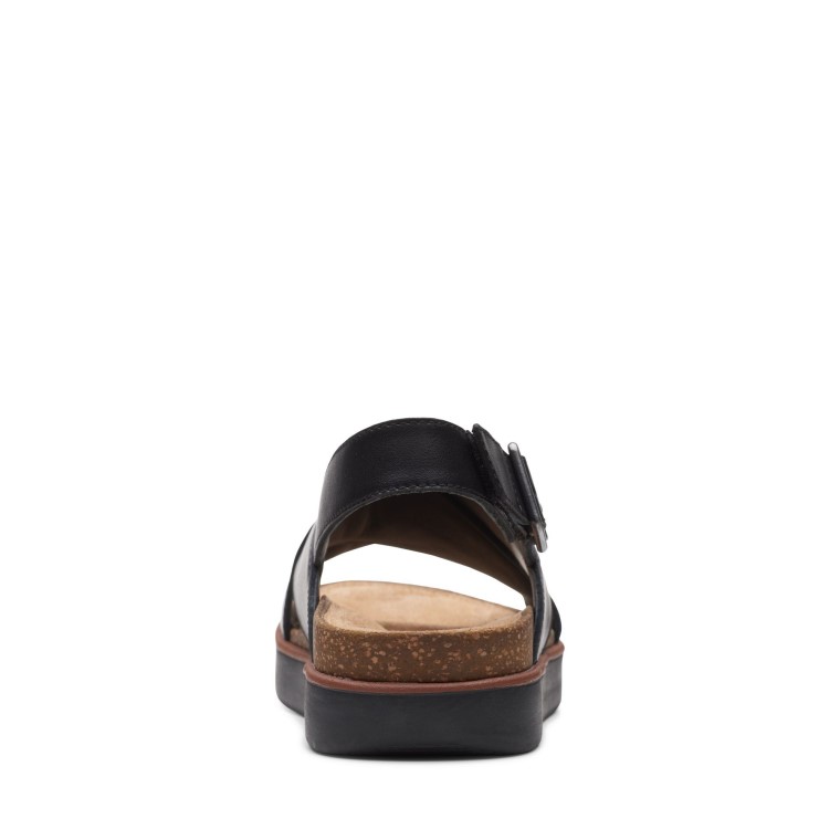 Cruz Elayne De Cuero Negro Clarks