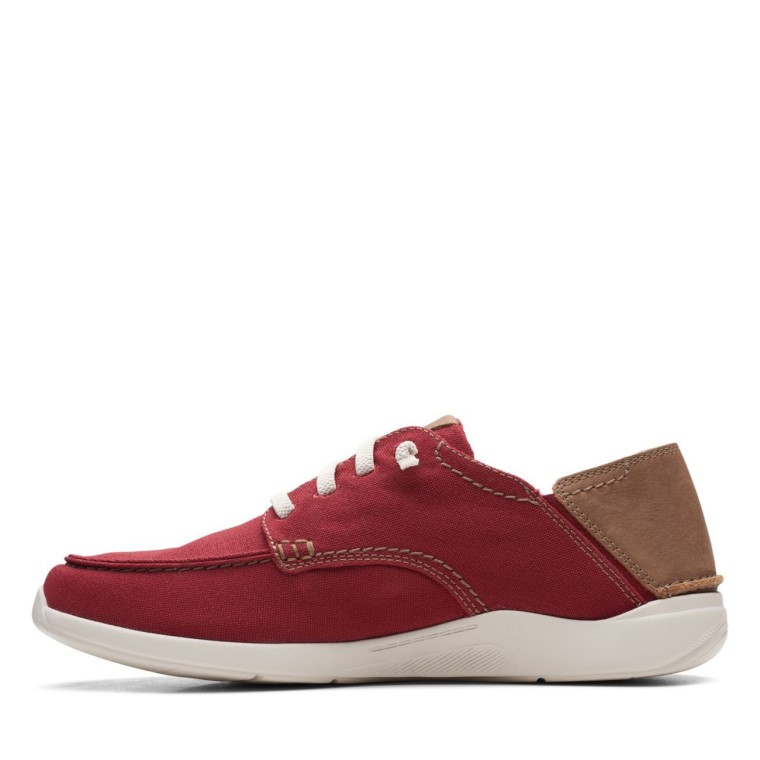 Clarks De Encaje Rojo Ladrillo