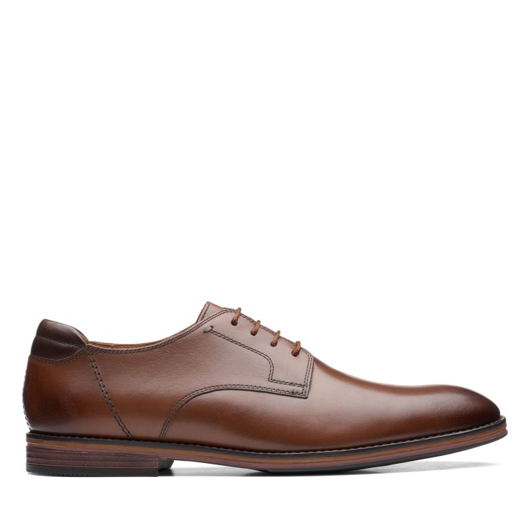 Cuero Marrón Oscuro Clarks Citi Stride Walk