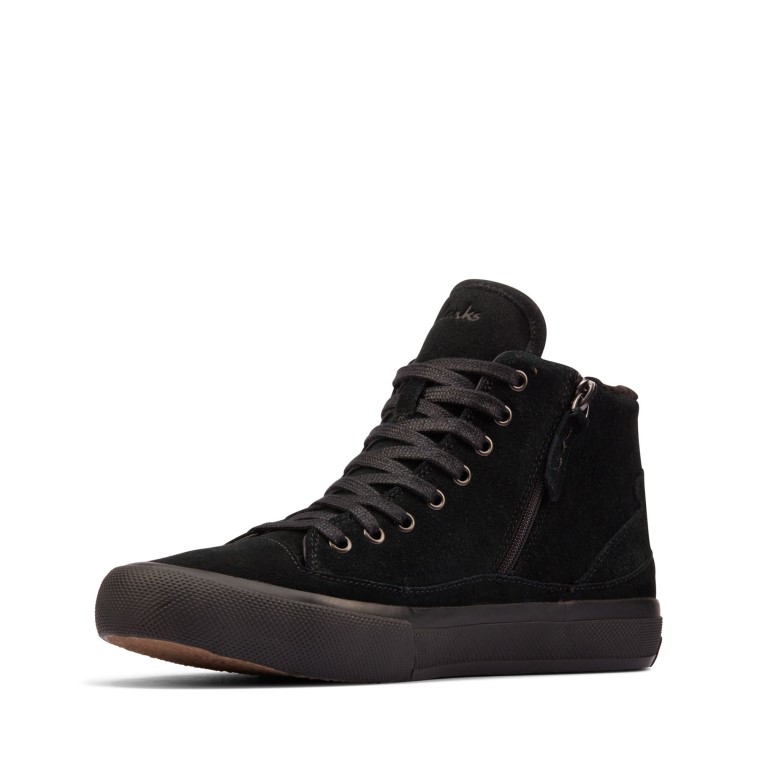 Ante Negro Con Forro Cálido Aceley Zip Hi Clarks