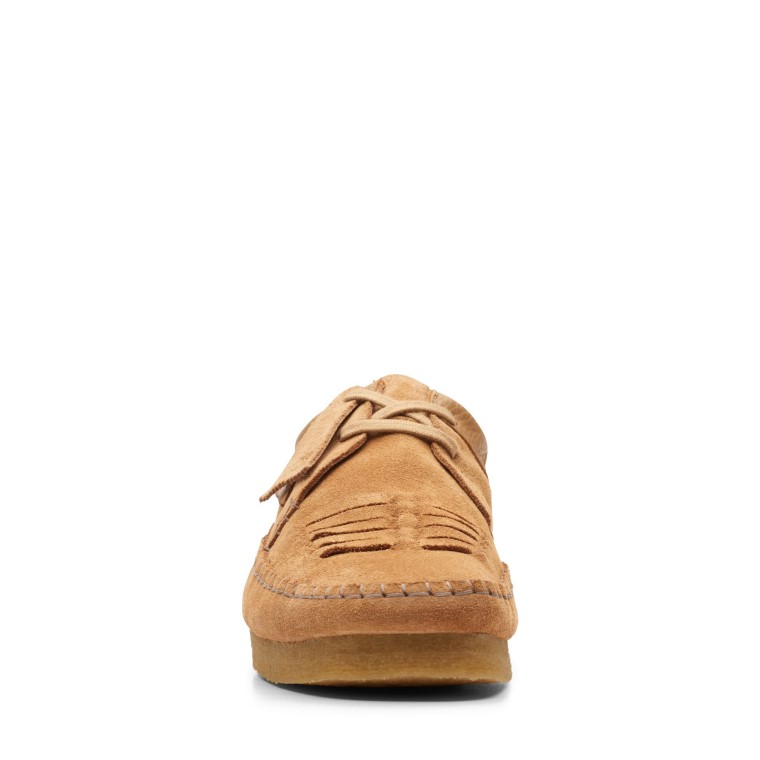 Gamuza Marrón Claro Clarks Con Trama Weaver