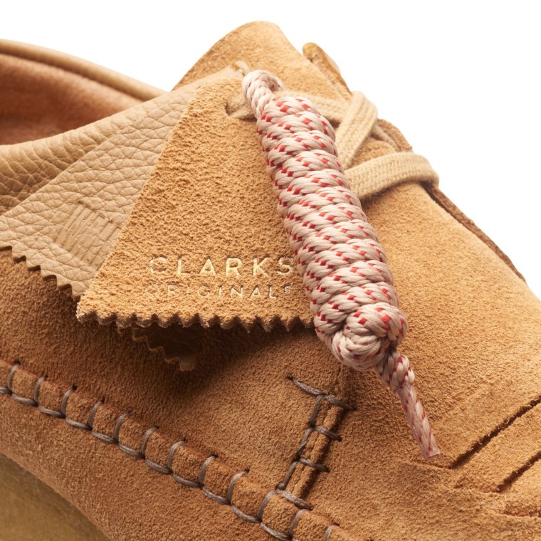 Gamuza Marrón Claro Clarks Con Trama Weaver
