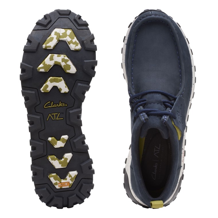 Atl Trek Wally Clarks Nubuck Azul Marino