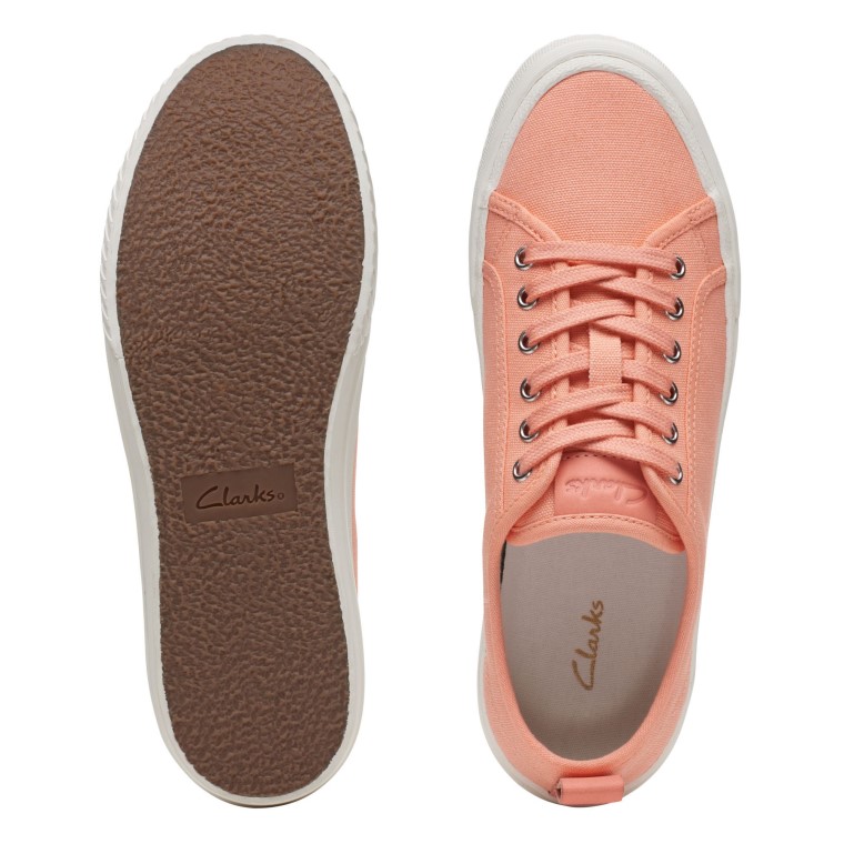 Roxby Encaje Coral Lona Clarks