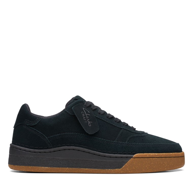 Clarks Negro Sde Craftcourtlace