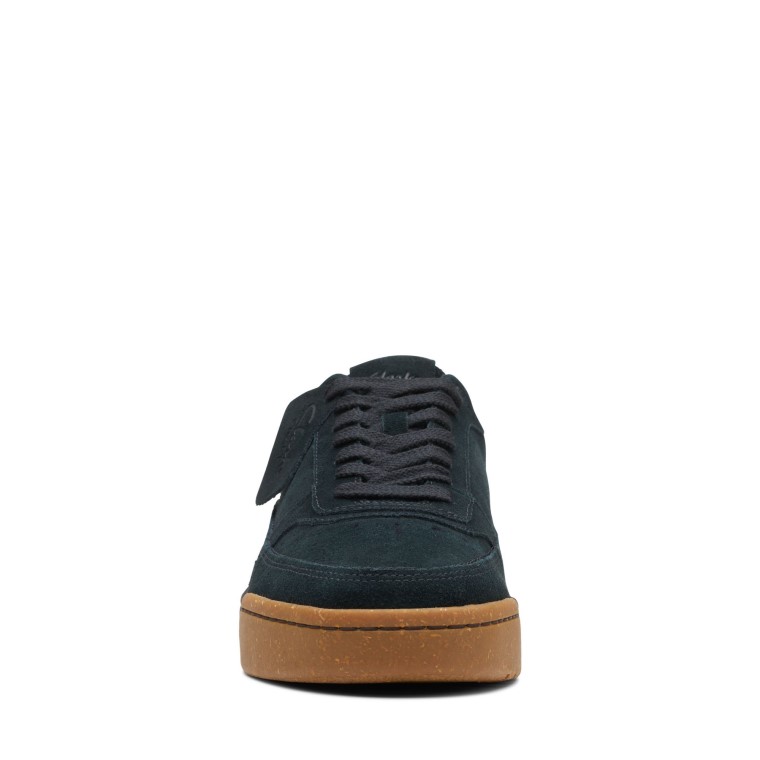 Clarks Negro Sde Craftcourtlace