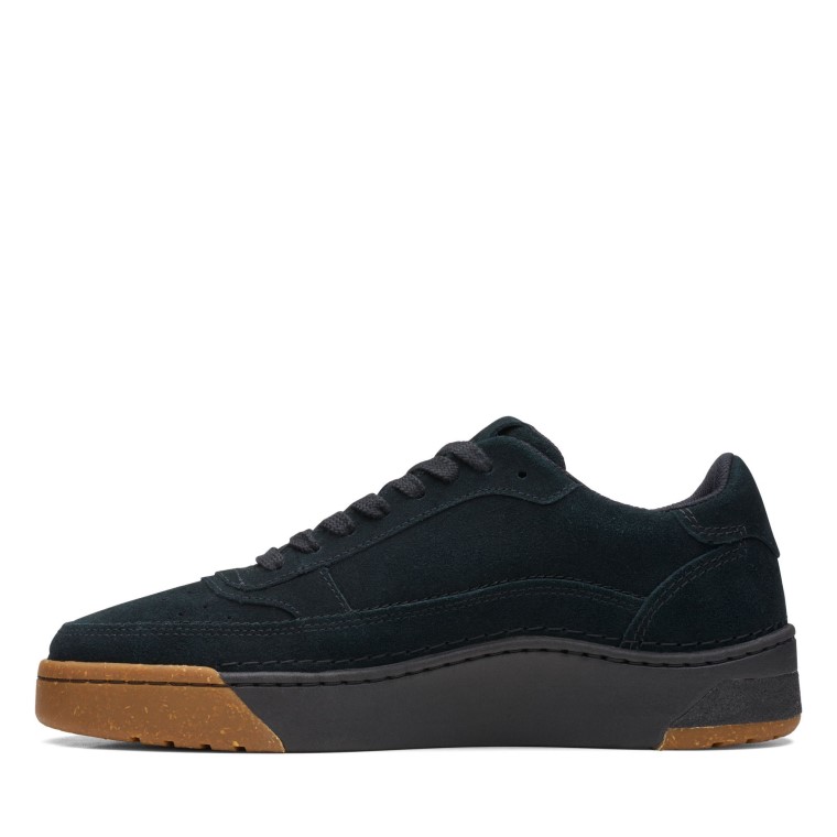 Clarks Negro Sde Craftcourtlace