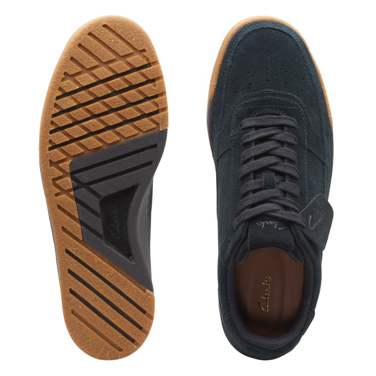 Clarks Negro Sde Craftcourtlace
