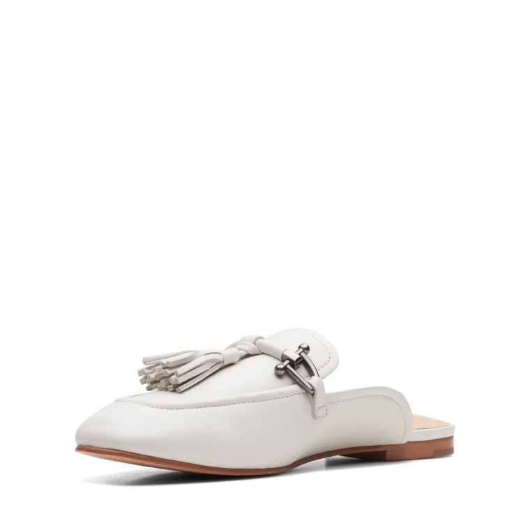 Clarks Blancos Con Ribetes Pure2