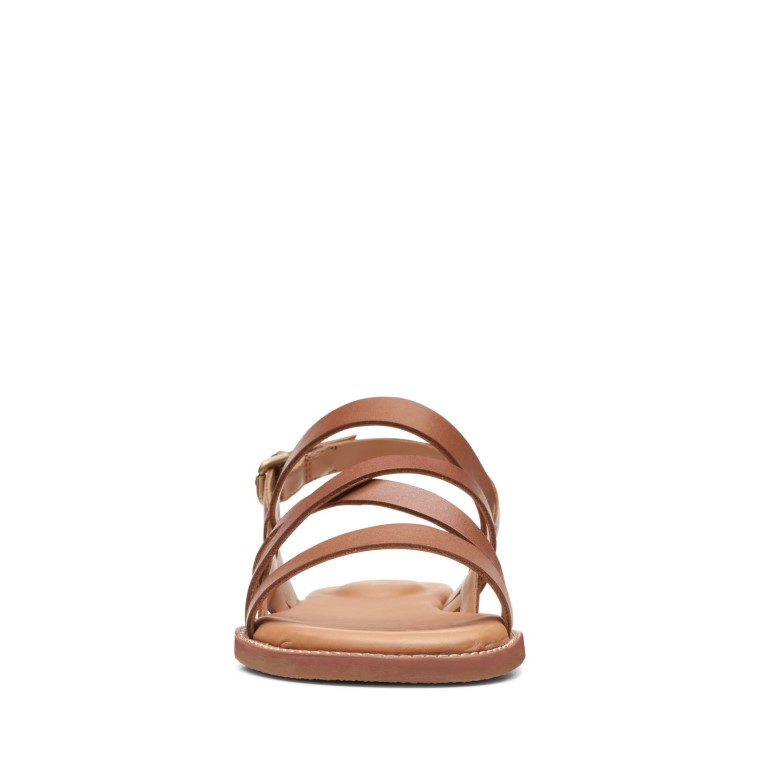 Karsea Sol Clarks Bronceado Cuero