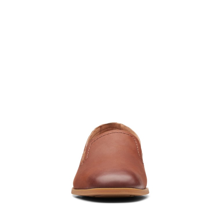 Clarks De Cuero Marrón Claro Puro