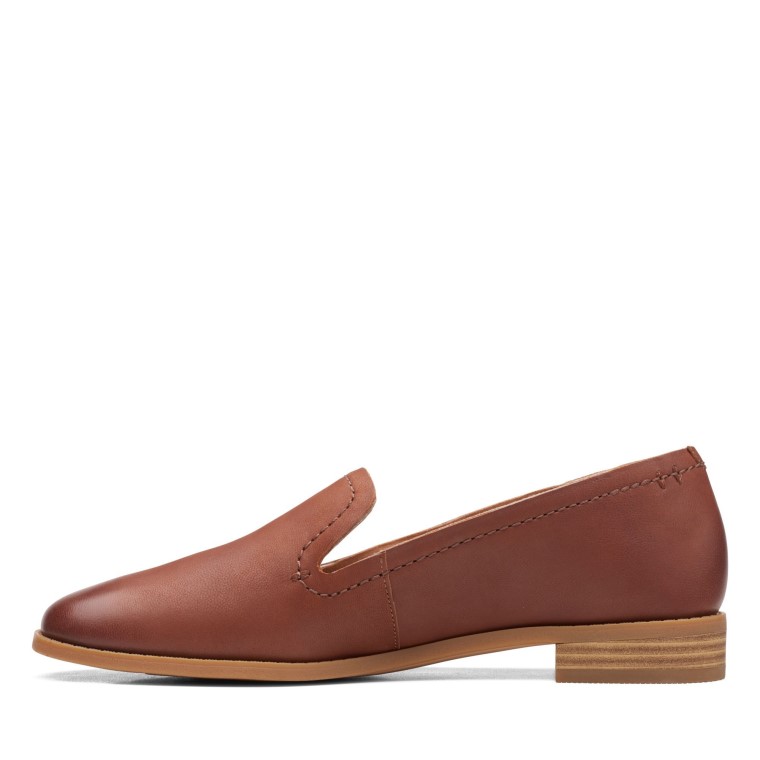 Clarks De Cuero Marrón Claro Puro