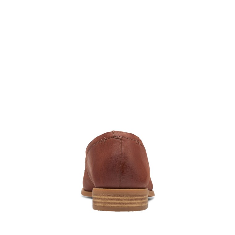 Clarks De Cuero Marrón Claro Puro