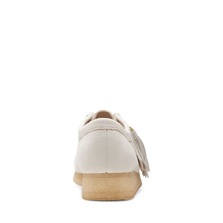 Wallabee Clarks Cuero Blanco