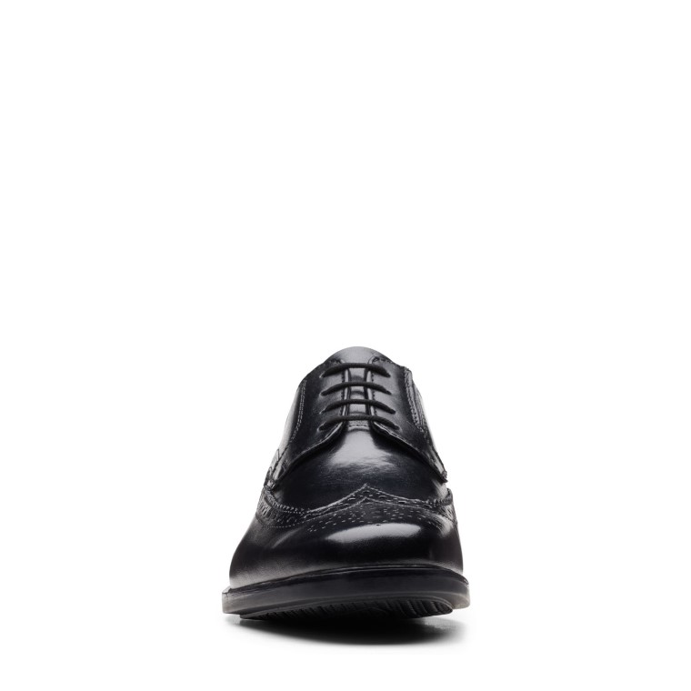 Ala Clarks Howard De Cuero Negro