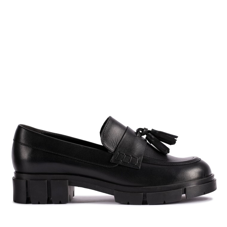Mocasines Clarks Teala De Cuero Negro