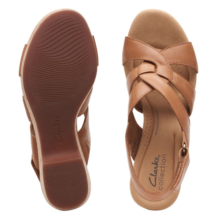 Cuero Bronceado Giselle Beach Clarks
