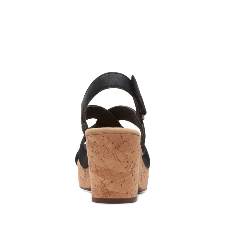 Cuero Negro Clarks Giselle Playa